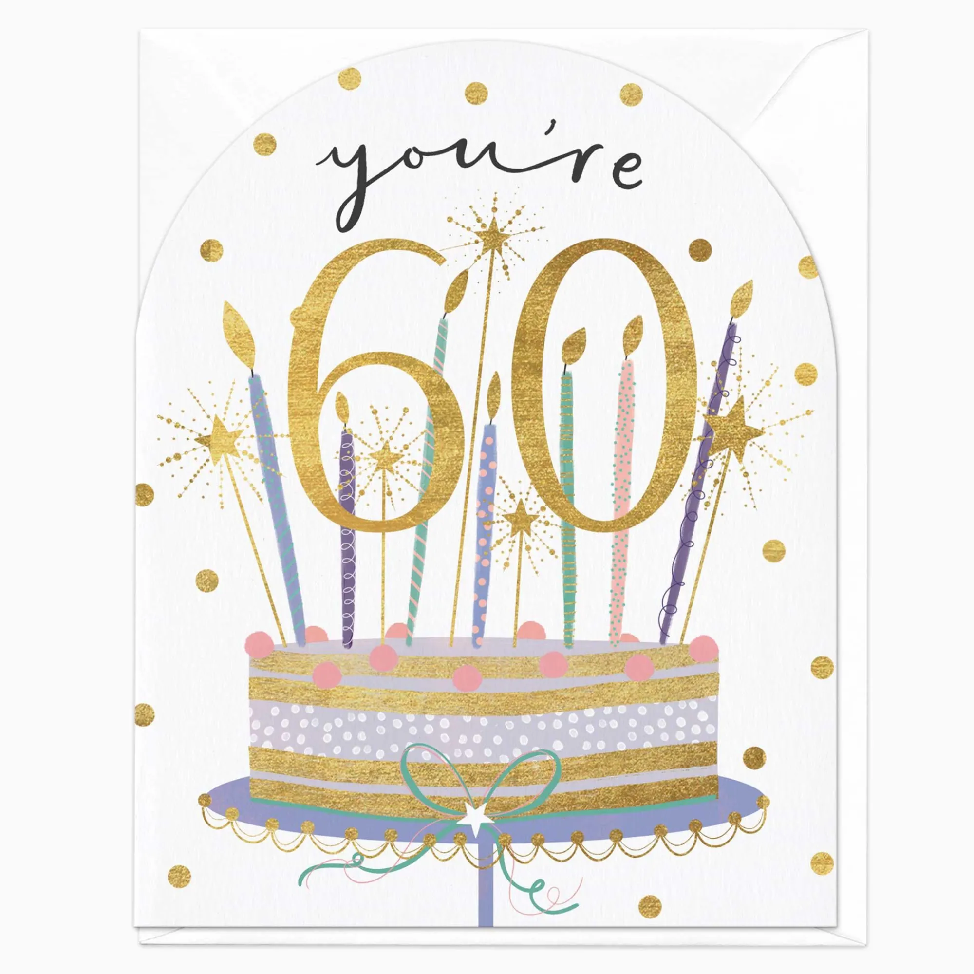 Birthday|By Age*Whistlefish You're 60 Birthday Cake Card