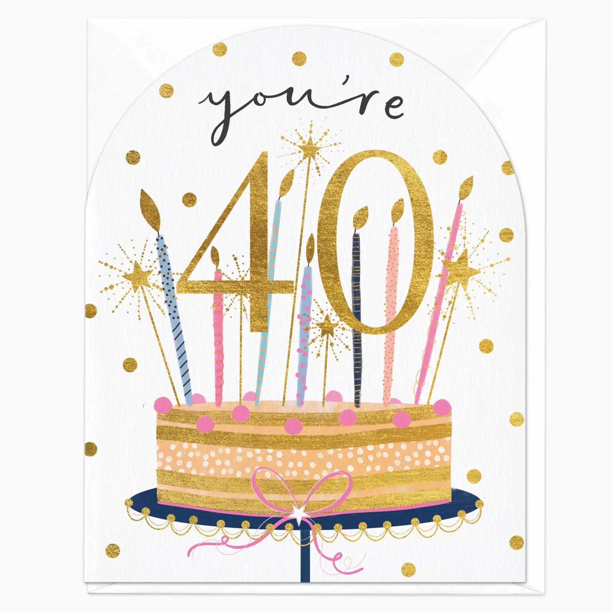 Birthday|By Age*Whistlefish You're 40 Birthday Cake Card